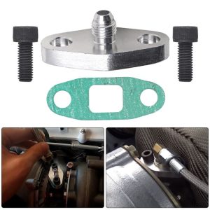T3 T4 T04E GT42 Car Turbine Oil Supply Pipe Flange Gasket AN4 Joint Adapter