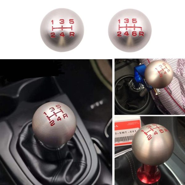 Honda Series Metal Gear Head Car Modified Gear Stick Shift Knob, Style: 5 Speed (Black) - Image 6