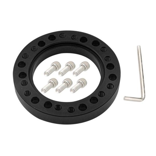 Universal Car Steering Wheel HUB Boss PCD Adapter Kit (Black)