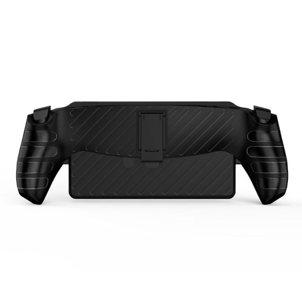 Sony PlayStation Portal TPU Stripe Game Console Case with Holder (Black) - Image 2