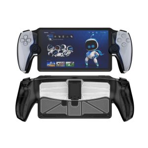 Sony PlayStation Portal TPU + PC Game Console Protective Case with Holder (Black)