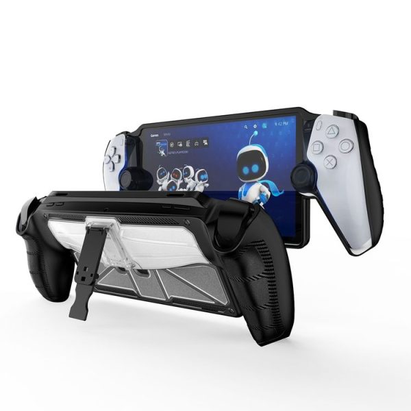 Sony PlayStation Portal TPU + PC Game Console Protective Case with Holder (Black) - Image 2