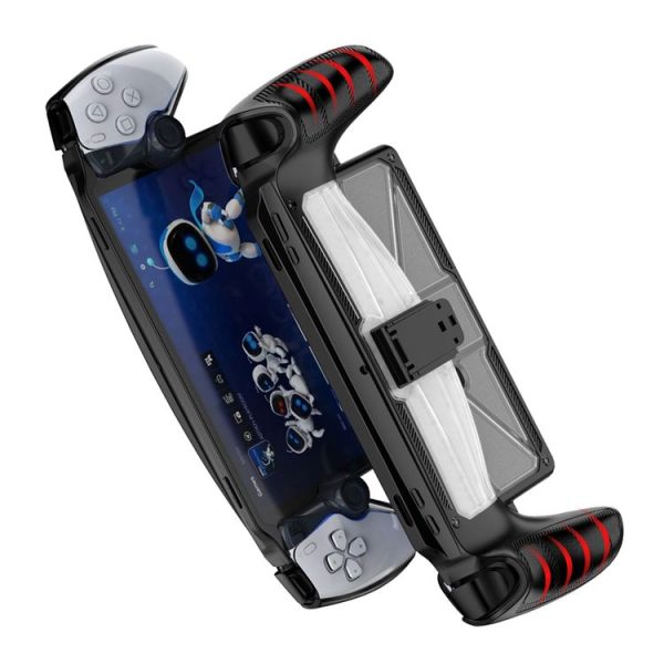 Sony PlayStation Portal TPU + PC Game Console Protective Case with Holder (Black) - Image 4