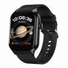2.01 inch Silicone Strap Bluetooth Call Smart Watch Support Heart Rate Monitoring / Non-invasive Blood Sugar (Black)