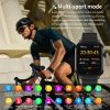 2.01 inch Silicone Strap Bluetooth Call Smart Watch Support Heart Rate Monitoring / Non-invasive Blood Sugar (Black) - Image 10