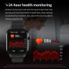 2.01 inch Silicone Strap Bluetooth Call Smart Watch Support Heart Rate Monitoring / Non-invasive Blood Sugar (Black) - Image 11