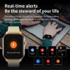2.01 inch Silicone Strap Bluetooth Call Smart Watch Support Heart Rate Monitoring / Non-invasive Blood Sugar (Black) - Image 21