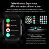 2.01 inch Silicone Strap Bluetooth Call Smart Watch Support Heart Rate Monitoring / Non-invasive Blood Sugar (Black) - Image 6
