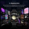 2.01 inch Silicone Strap Bluetooth Call Smart Watch Support Heart Rate Monitoring / Non-invasive Blood Sugar (Black) - Image 7