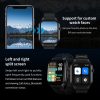 2.01 inch Silicone Strap Bluetooth Call Smart Watch Support Heart Rate Monitoring / Non-invasive Blood Sugar (Black) - Image 8