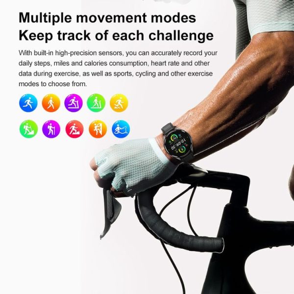 1.43 inch Milanese Steel Strap Bluetooth Call Smart Watch Support ECG / Non-invasive Blood Sugar (Black) - Image 16