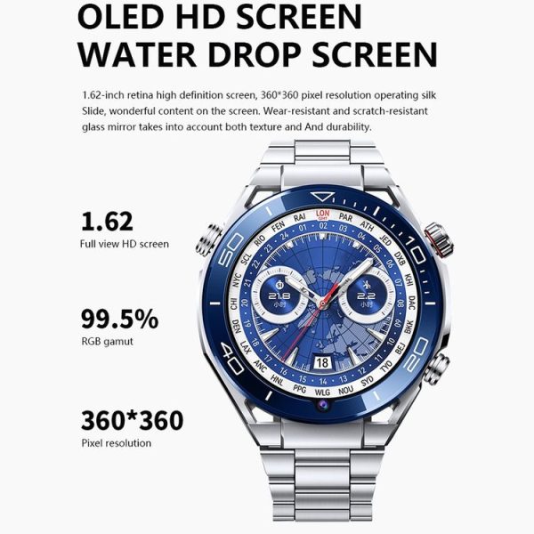 1.53 inch Front Camera Smart Watch Support AI Voice / SIM Card, Specification: 2GB+32GB (Silver) - Image 3