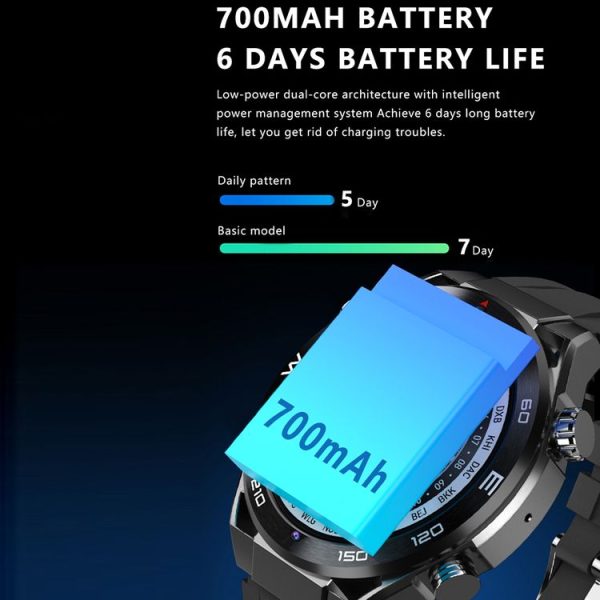 1.53 inch Front Camera Smart Watch Support AI Voice / SIM Card, Specification: 2GB+32GB (Silver) - Image 8