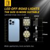 9-30V 12W 6000K 2.5 inch Car LED Engineering Auxiliary Light (White Light) - Image 3
