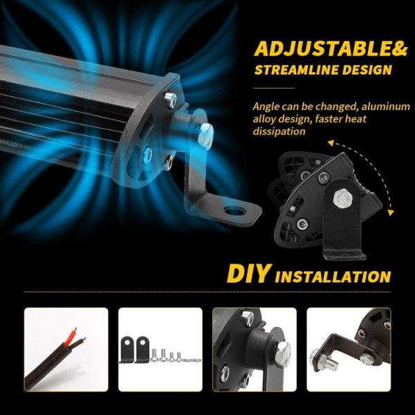 12-24V 12W 6000K Car LED mini Work Light (White Light) - Image 3