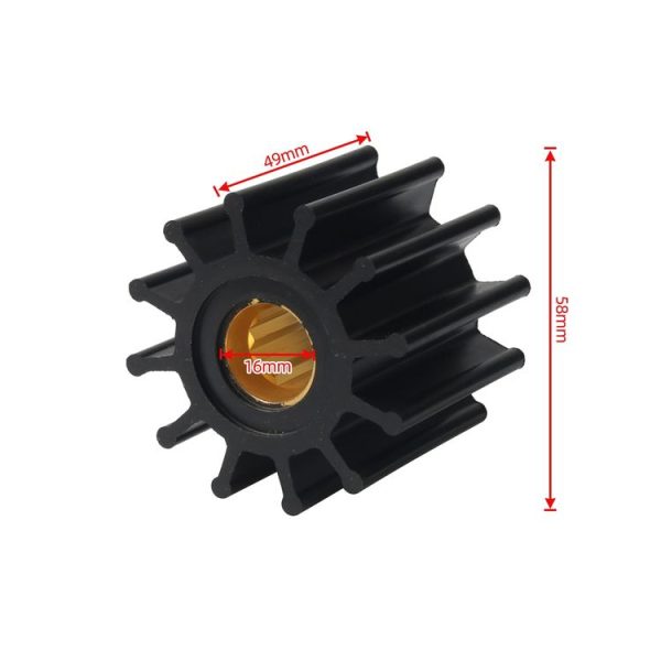 Johnson Outboard Pump Impeller 102480501 (Black) - Image 4