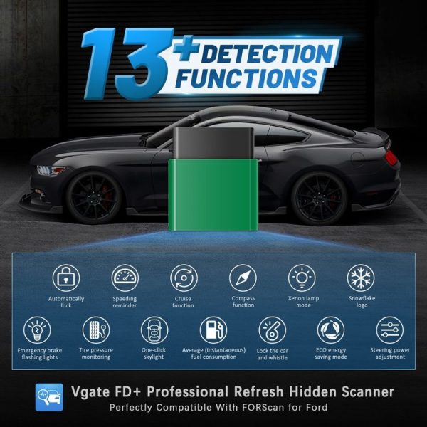 VLINKER FD + V2.2 Bluetooth 4.0 Car OBD Fault Diagnosis Detector - Image 7