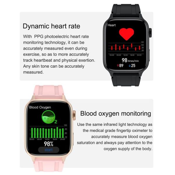 HAMTOD GT33 1.96 inch 4G Smart Call Watch Supports SOS Alarm (Black) - Image 10