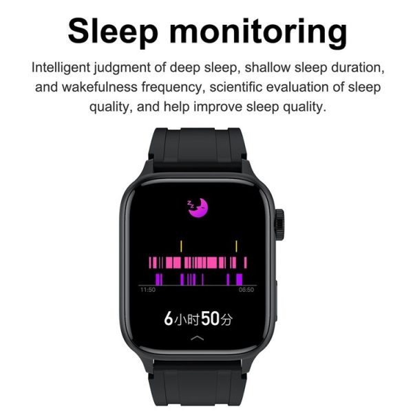 HAMTOD GT33 1.96 inch 4G Smart Call Watch Supports SOS Alarm (Black) - Image 11