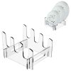 Acrylic Removable Plate Storage Rack Multi-layer Dish Drainer, Size: 16.5 x 15.3 x 11.5cm