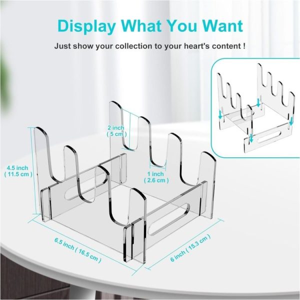 Acrylic Removable Plate Storage Rack Multi-layer Dish Drainer, Size: 16.5 x 15.3 x 11.5cm - Image 2