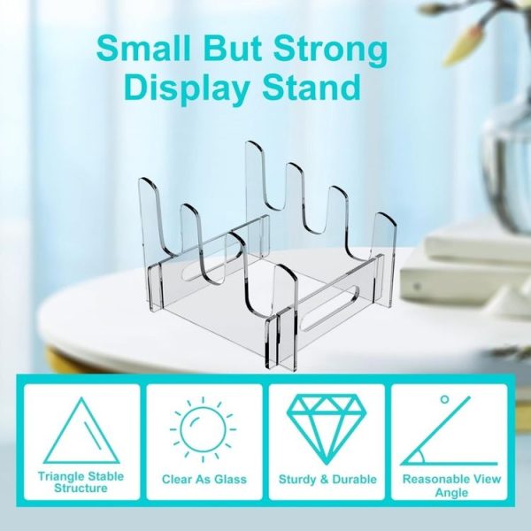 Acrylic Removable Plate Storage Rack Multi-layer Dish Drainer, Size: 16.5 x 15.3 x 11.5cm - Image 6