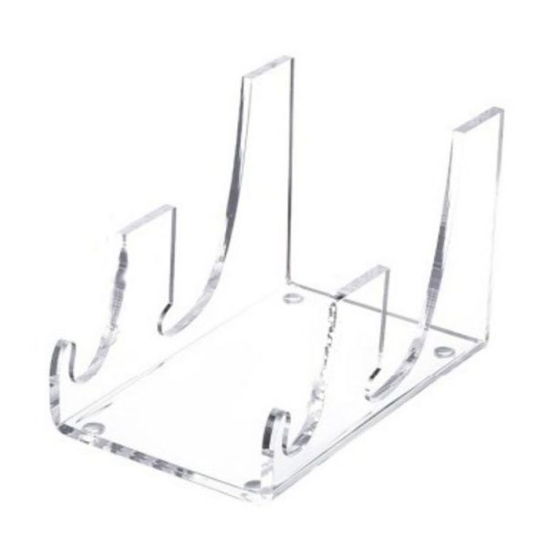 Single Pack Acrylic Transparent Plate Storage Rack Tableware Display Stand - Image 2