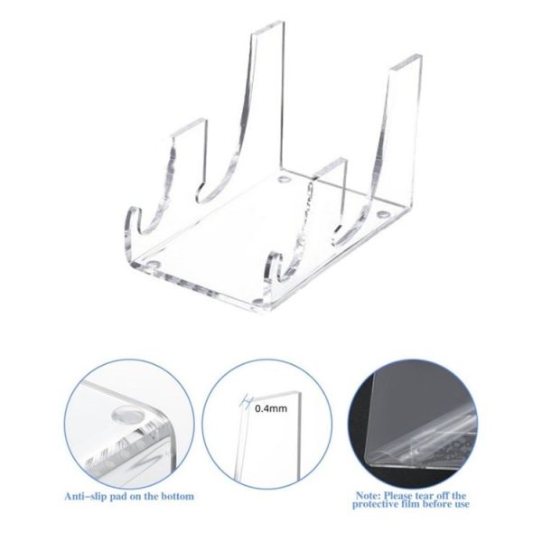 Single Pack Acrylic Transparent Plate Storage Rack Tableware Display Stand - Image 4