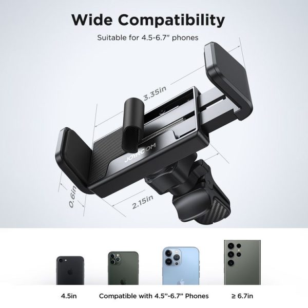 JOYROOM JR-ZS377 Car Air Vent Mobile Phone Navigation Holder (Black) - Image 7