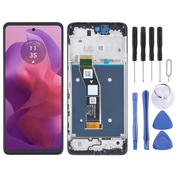 Motorola Moto G24 OEM LCD Screen Digitizer Full Assembly with Frame