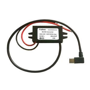 12V to 5V 3A Car Power Converter DC Module Voltage Regulator, Style: Type-C Elbow