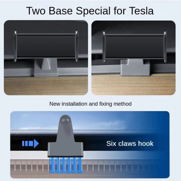 Tesla Model 3 / Y Car Air Outlet Mobile Phone Holder Base, Style: Traceless Model - Image 5