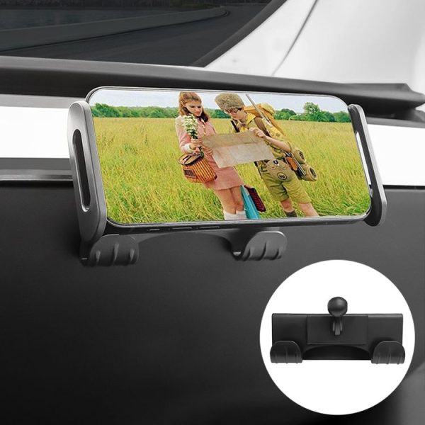 Tesla Model 3 / Y Car Co-pilot Glove Box Hook Phone Tablet Holder, Style: Hook Base