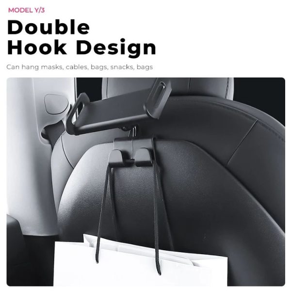 Tesla Model 3 / Y Car Co-pilot Glove Box Hook Phone Tablet Holder, Style: Hook Base - Image 5