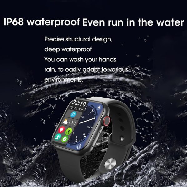 WIWU SW01 S9 2.1 inch IPS Screen IP68 Waterproof Bluetooth Smart Watch (Silver) - Image 12