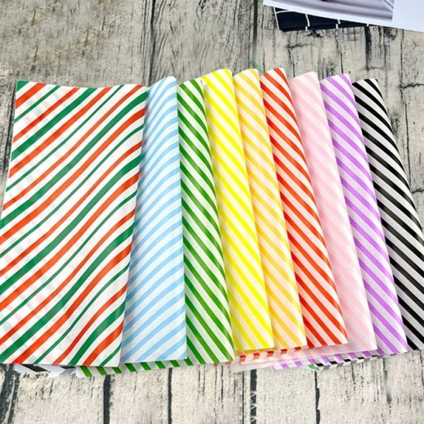 100sheets / Pack Striped Baking Greaseproof Paper Food Placemat Paper, size: 30x30cm (Purple) - Image 2