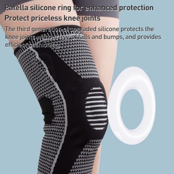 Dual Spring Support Silicone Sports Brace Fitness Protective Pads, Specification: S Size (Grey) - Image 5