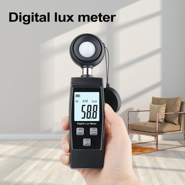 RZ851 Digital Light Meter, Range: 0-200, 000 Lux (Black) - Image 6