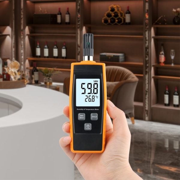 RZ852 Digital Temperature and Humidity Meter (Orange) - Image 6