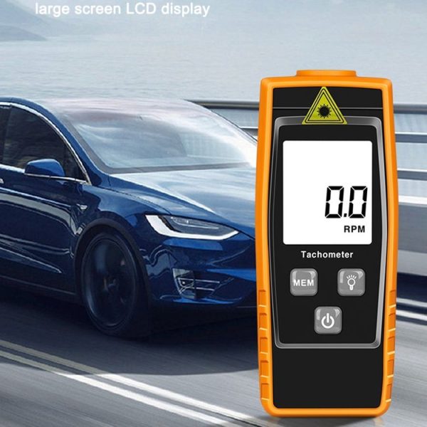RZ835 Digital Tachometer, Range: 2.5-99999RPM (Orange) - Image 3
