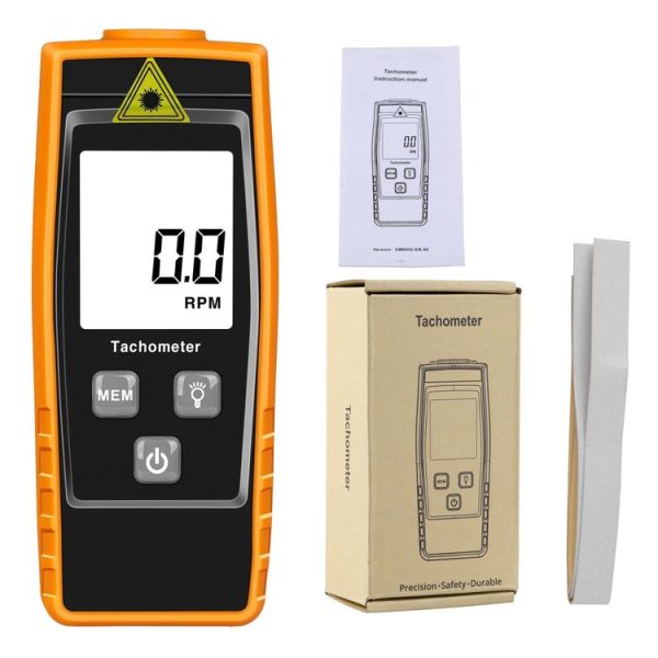 RZ835 Digital Tachometer, Range: 2.5-99999RPM (Orange) - Image 7