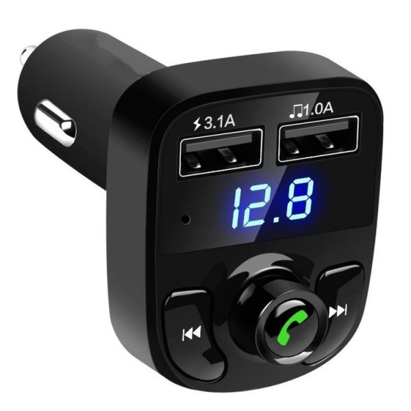 X8 Car MP3 Wireless Stereo Music Player FM Transmitter (Black)