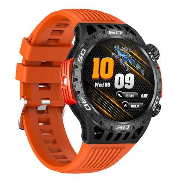 HT22 1.46 inch Smart Sport Watch, Support Bluetooth Call / Sleep / Heart Rate / Blood Pressure Health Monitor (Orange) - Image 2