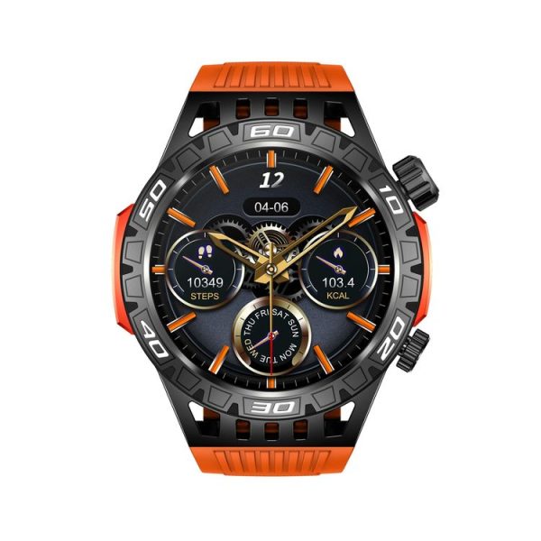 HT22 1.46 inch Smart Sport Watch, Support Bluetooth Call / Sleep / Heart Rate / Blood Pressure Health Monitor (Orange) - Image 3