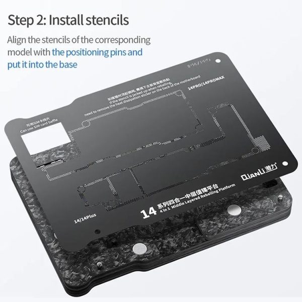 Qianli Magnetic Middle Layer BGA Reballing Platform For iPhone 15 Series - Image 6