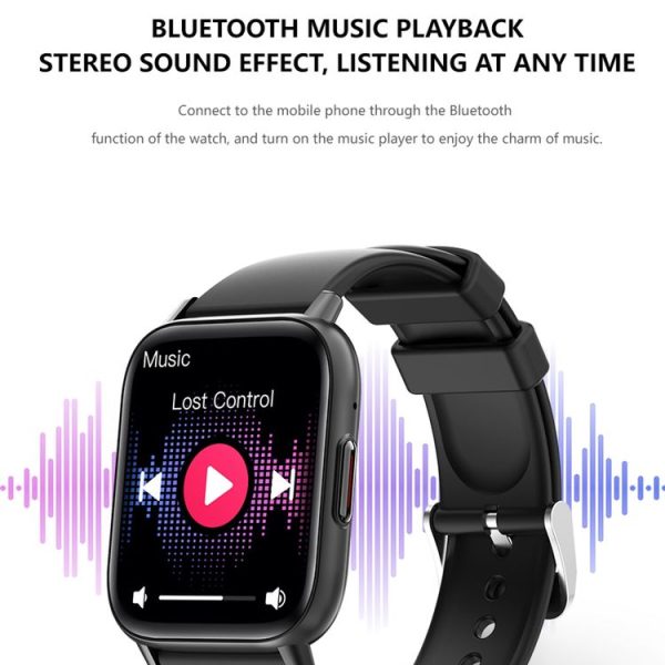 DM05 1.83 inch BT5.2 Smart Sport Watch, Support Sleep / Heart Rate / Blood Oxygen / Temperature / Heart Sugar / Blood Pressure Health Monitor (Black) - Image 10