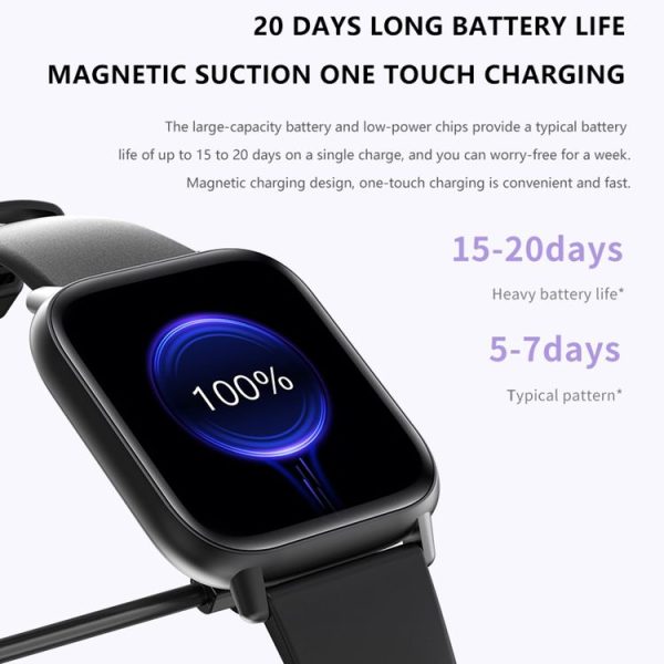 DM05 1.83 inch BT5.2 Smart Sport Watch, Support Sleep / Heart Rate / Blood Oxygen / Temperature / Heart Sugar / Blood Pressure Health Monitor (Black) - Image 12