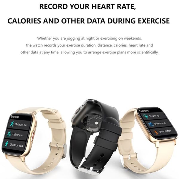 DM05 1.83 inch BT5.2 Smart Sport Watch, Support Sleep / Heart Rate / Blood Oxygen / Temperature / Heart Sugar / Blood Pressure Health Monitor (Black) - Image 4