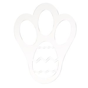 Acrylic Easter Bunny Footprint Template, Style: Single Footprint