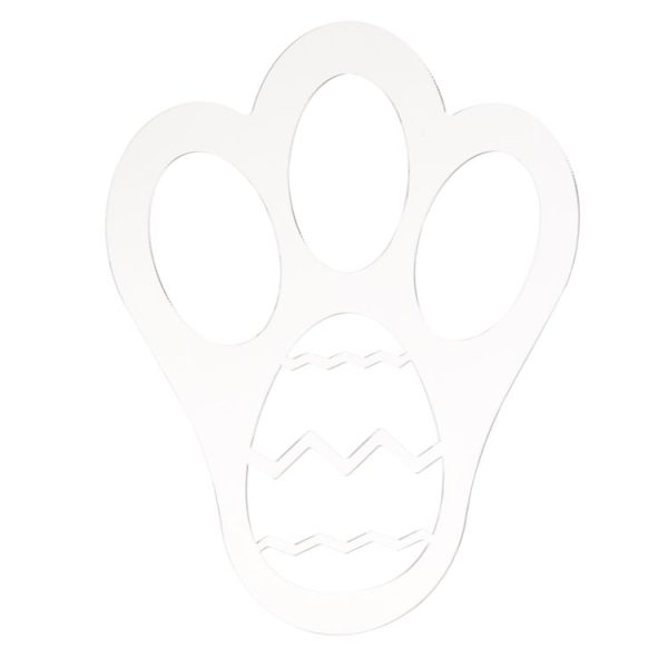 Acrylic Easter Bunny Footprint Template, Style: Single Footprint